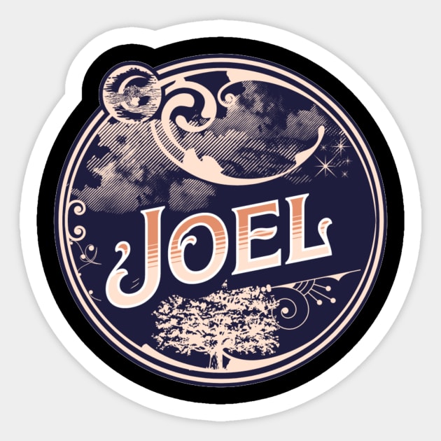 Joel Name Tshirt Sticker by Renata's